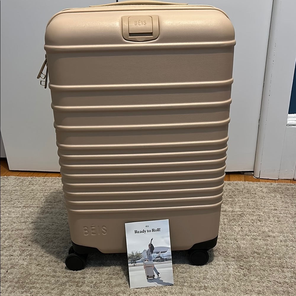 BEIS Beige Rolling Luggage Carry On